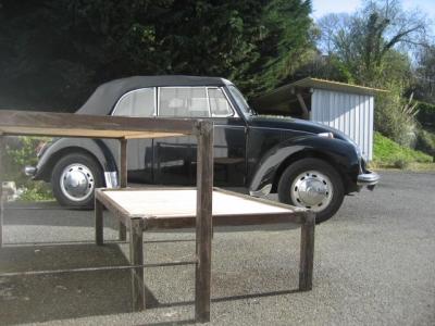 Tables gigognes Acier-Bois fabrication Nuff'Shop